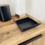 Personalised Black Leather Desk Accessories Tray, thumbnail 12 of 12