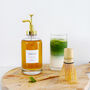 Clear Glass Syrup Bottle With Gold Pump Dispenser, thumbnail 1 of 8