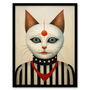 Queen Of All The Cats Futuristic Fun Wall Art Print, thumbnail 5 of 6