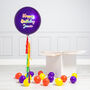 Personalised Rainbow Inflated Orb Balloon, thumbnail 1 of 2