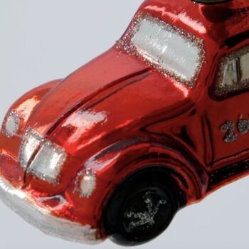 Hanging Vintage Red Car Christmas Tree Decoration, 2 of 4