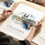 Germany City Travel Print Of Cologne, thumbnail 1 of 7