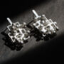 Mindfulness Calming Silver Stud Earrings, thumbnail 2 of 7