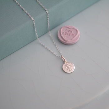 Sterling Silver St Christopher Charm Necklace, 2 of 3
