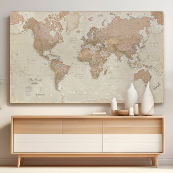 Giant Canvas World Map, 3 of 12