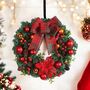 Festive Light Up Christmas Wreath, thumbnail 2 of 7