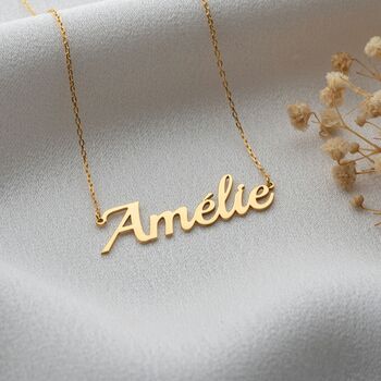 Sterling Silver French Name Necklace, 2 of 10