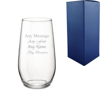 Personalised Infinity Highball Glass With Gift Box, 2 of 5
