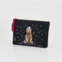 Party Bear Embroidered Blue Medium Pouch, thumbnail 6 of 8