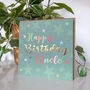 Superstar Uncle Birthday Card, thumbnail 2 of 2