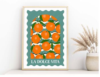 La Dolce Vita Oranges Print, 3 of 4