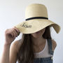 Personalised Summer Straw Hat, thumbnail 8 of 8