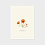 Orange Rudbeckia Cottage Garden Botanical Print, thumbnail 3 of 4