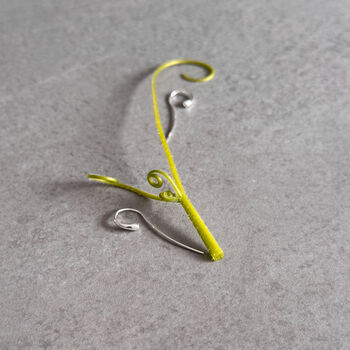 Flo Sculptural Drop Earrings – Modern Minimalist Sterling Silver, 4 of 10