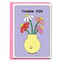 Many Thanks Flower Vase Thank You Card Set Pack, thumbnail 1 of 3