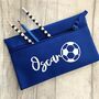 Personalised Child's Name Football School Pencil Case, thumbnail 1 of 3