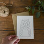 Illustrated Leopard Greeting Card, thumbnail 3 of 4