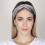 Tie And Dye Greys Mulberry Silk Headband, thumbnail 2 of 6