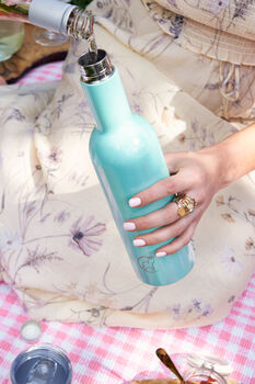 Mermaid Shimmer Insulated Wine Bottle, 3 of 4