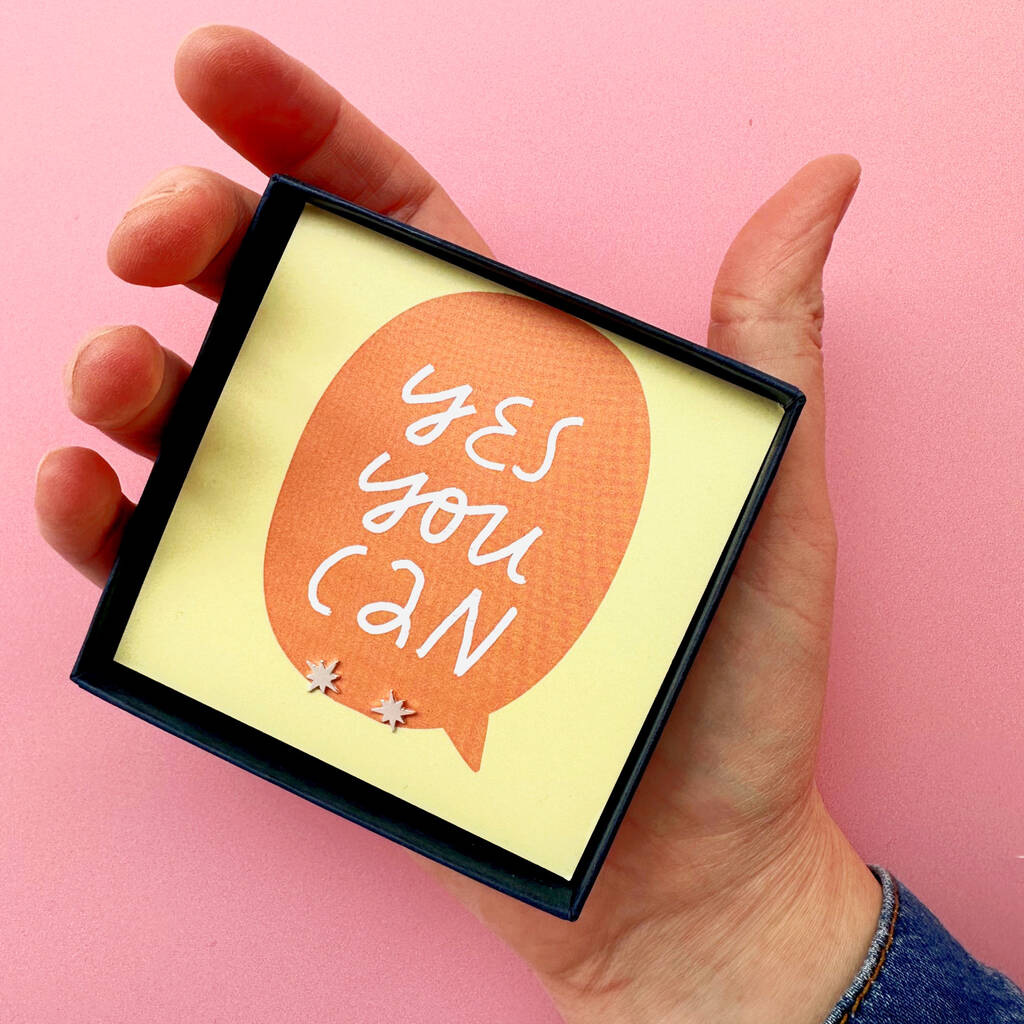 Yes You Can! Sterling Silver North Star Stud Earrings By Lucent Studios