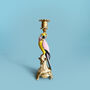 Pink Parrot Bird Candlestick Set, thumbnail 3 of 3