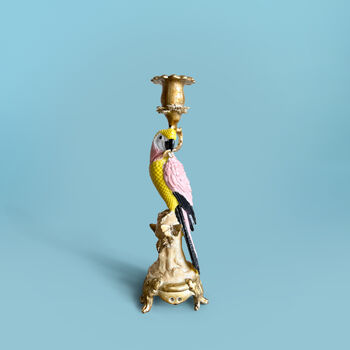 Pink Parrot Bird Candlestick Set, 3 of 3