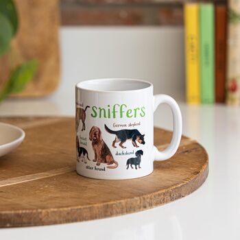 'Sniffers' Ceramic Dog Mug, 5 of 7
