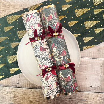 Elegant Christmas Robin Crackers Set Of Six, 2 of 7
