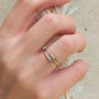 Adjustable Hammered Gold Ring, thumbnail 1 of 2