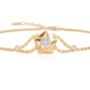 Yellow Gold And Diamond ‘540’ Bracelet With Gold Chain, thumbnail 1 of 4