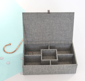 Personalised Fabric Jewellery Box, 5 of 6