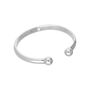 Sterling Silver Womens Thick Heavy 66mm Torque Bangle, thumbnail 5 of 5