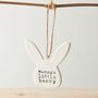 'Mummy's Little Bunny' Porcelain Rabbit Hanger, thumbnail 1 of 2