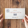 Personalised Book Of Giftable Tickets For Dad/Grandad, thumbnail 1 of 12
