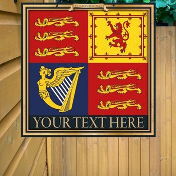 Royal Standard Personalised Home Pub Man Cave Sign, 6 of 8