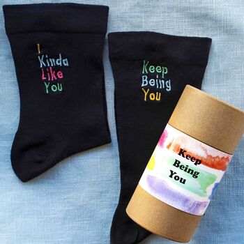 Valentine's Day Small Token Gift Unisex Happy Socks, 2 of 3