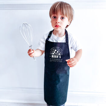Personalised Matching Cooking Aprons For Dad And Kids, 4 of 7