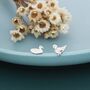Mismatched Chicken And Duck Stud Earrings In Sterling Silver, thumbnail 7 of 12