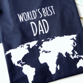 World's Best Daddy Personalised T Shirt, 4 of 10