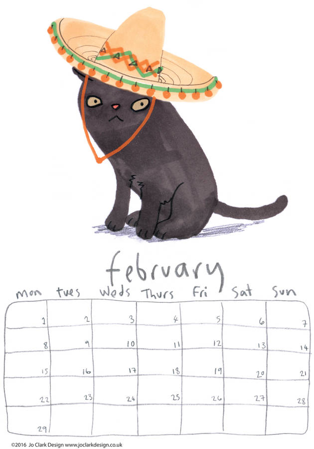 2016-cats-in-hats-calendar-by-jo-clark-design-notonthehighstreet