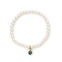 Something Blue Pearl Heart Bracelet For Brides, thumbnail 2 of 5