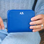 Personalised Monogram Small Leather Square Purse, thumbnail 4 of 9