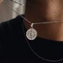 Silver Compass Men Necklace Gift, thumbnail 4 of 6