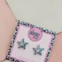 Starfish Glitter Resin Studs / Beach Lover Gift / Coastal Statement Jewellery / Ocean Inspired Accessories, thumbnail 2 of 5