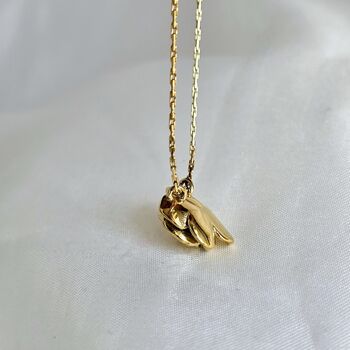 Rose Floral Dainty Chain Tarnishfree Pendant Necklace, 5 of 7