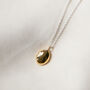 Oval Locket Necklace Gold Plated, thumbnail 1 of 3