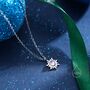 Tiny Moonstone Sun Pendant Necklace In Sterling Silver, thumbnail 6 of 11