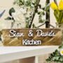 Personalised Home Kitchen Reclaimed Wood Sign Any Name, thumbnail 1 of 2