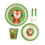 Teddy The Tiger Bamboo Kids Tableware Set, thumbnail 2 of 2
