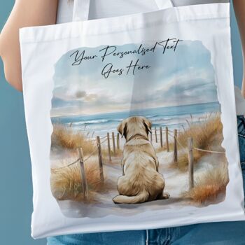 Personalised Labrador Retriever Dog Beach Walk Collection, 7 of 8